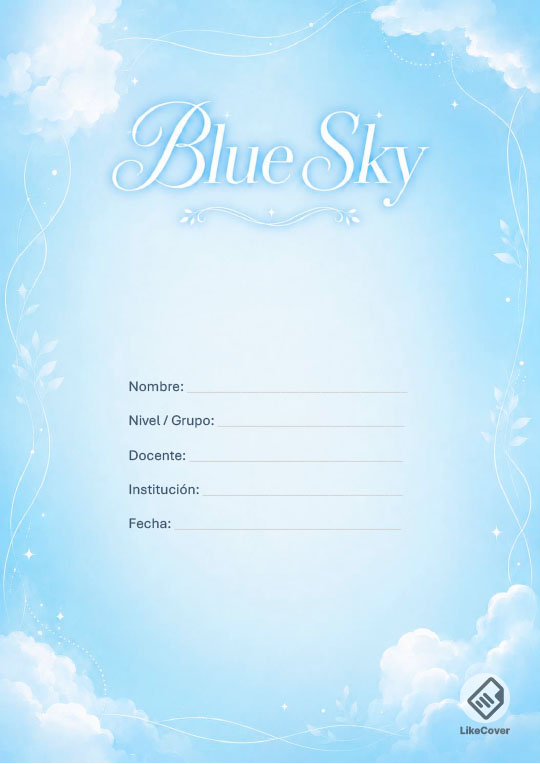 Portada Aesthetic Blue Sky