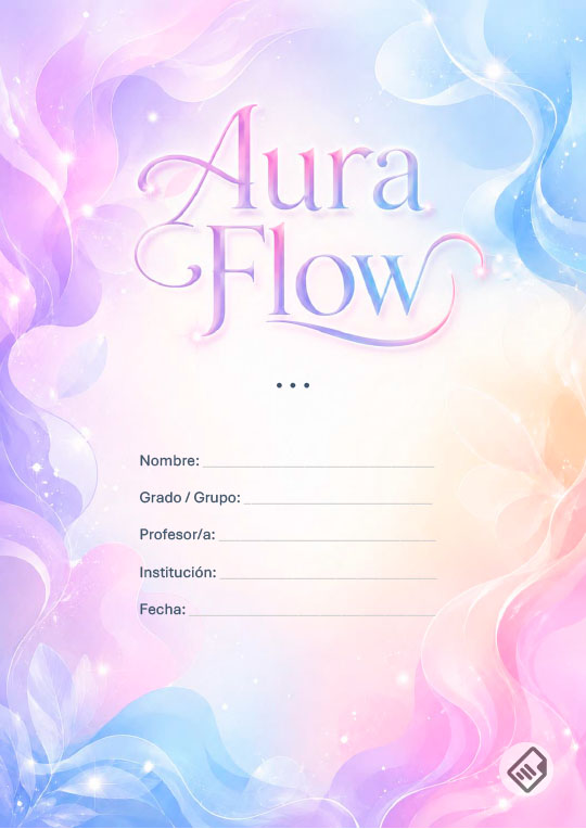 Portada Creativa Aura Flow