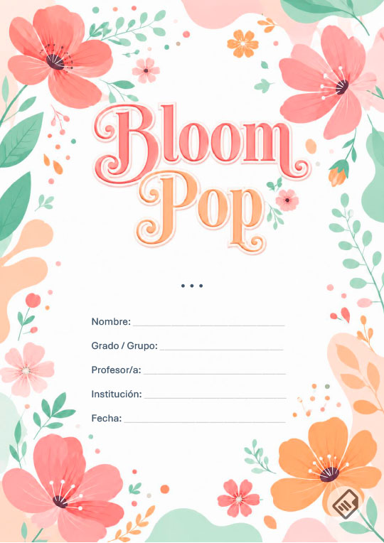 Portada Creativa Bloom Pop