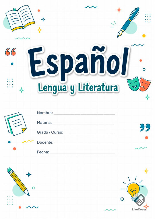 Portada Español fácil y bonita Paper Doodles