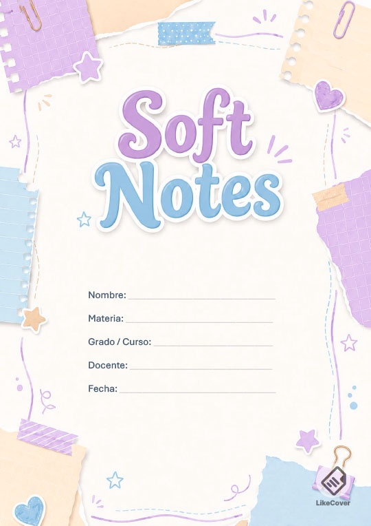 Portada fácil y bonita Soft Notes