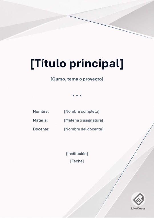 Portada Formal Platinum Fold