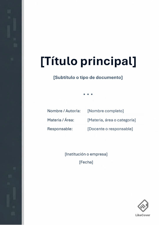 Portada Formal Slate Margin