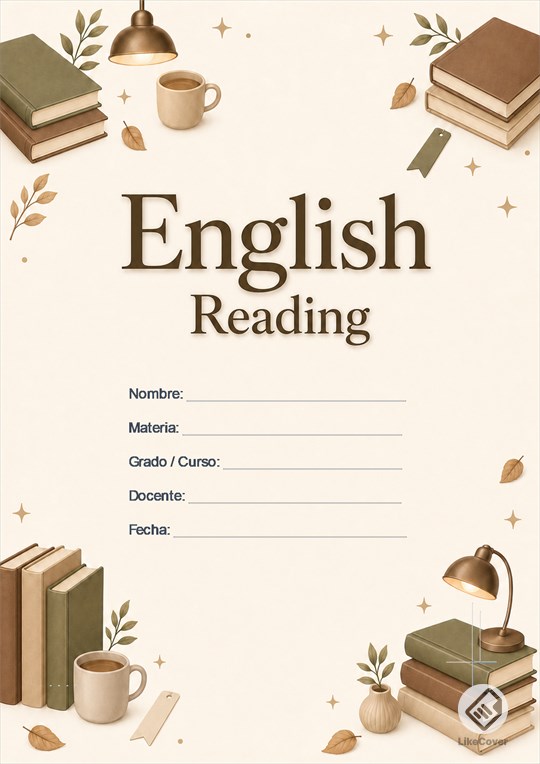 Portada Inglés Aesthetic Cozy Library