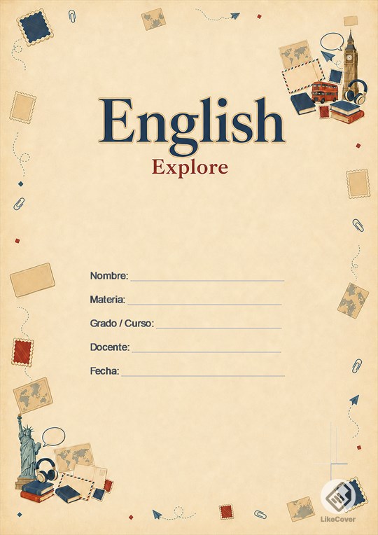 Portada Inglés Aesthetic Vintage Air