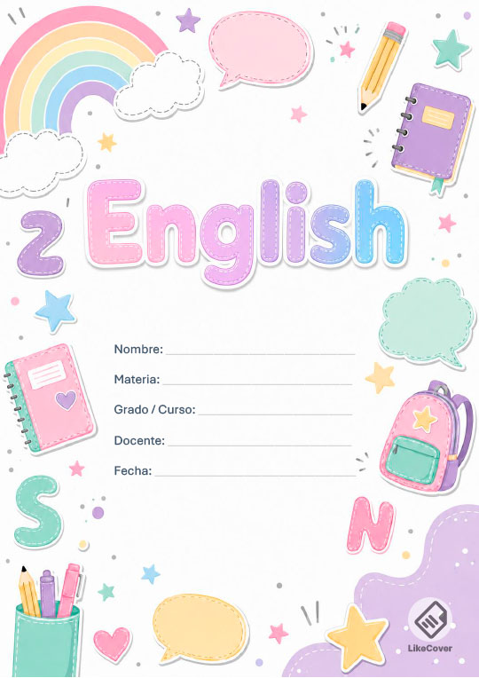 Portada Inglés fácil y bonita Rainbow Speech