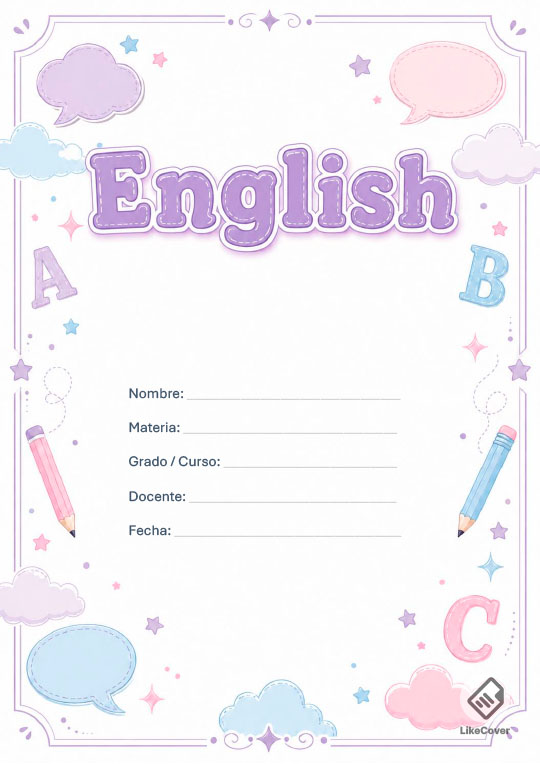 Portada Inglés fácil y bonita Soft Words
