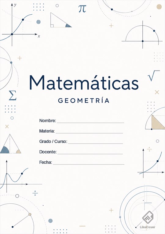 Portada Matemáticas Aesthetic Arc Grid