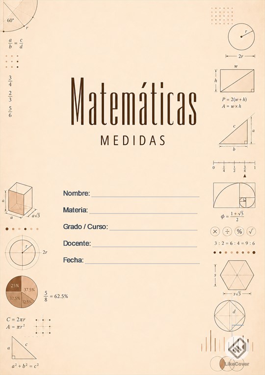 Portada Matemáticas Aesthetic Mocha Measures