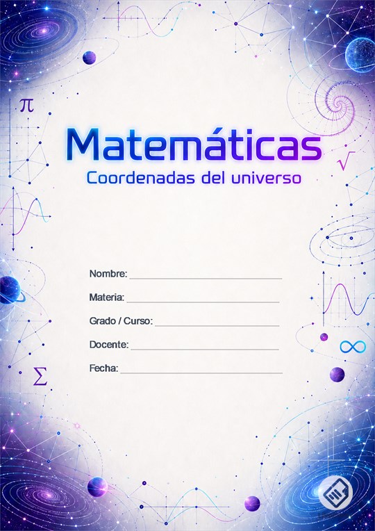 Portada Matemáticas Creativa Cosmic Coordinates