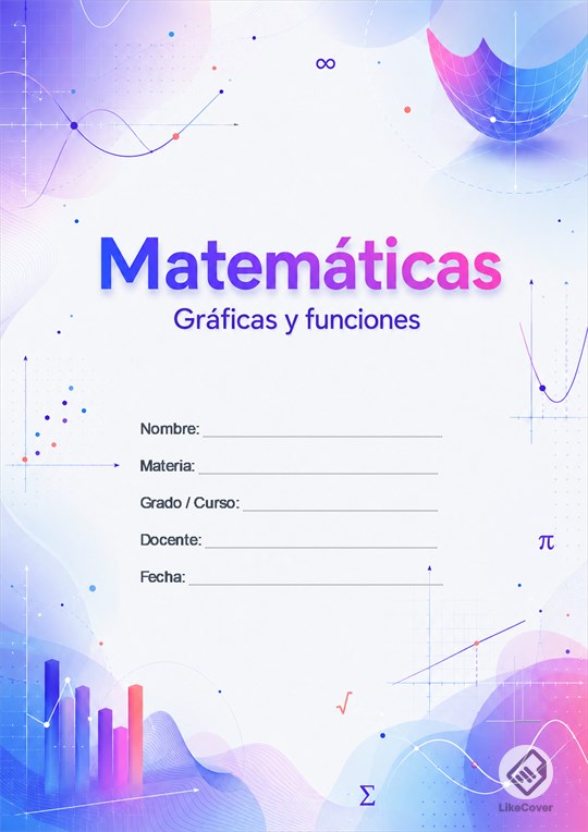 Portada Matemáticas Creativa Gradient Graph