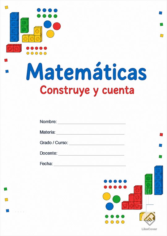 Portada Matemáticas fácil y bonita Bloques Alegres