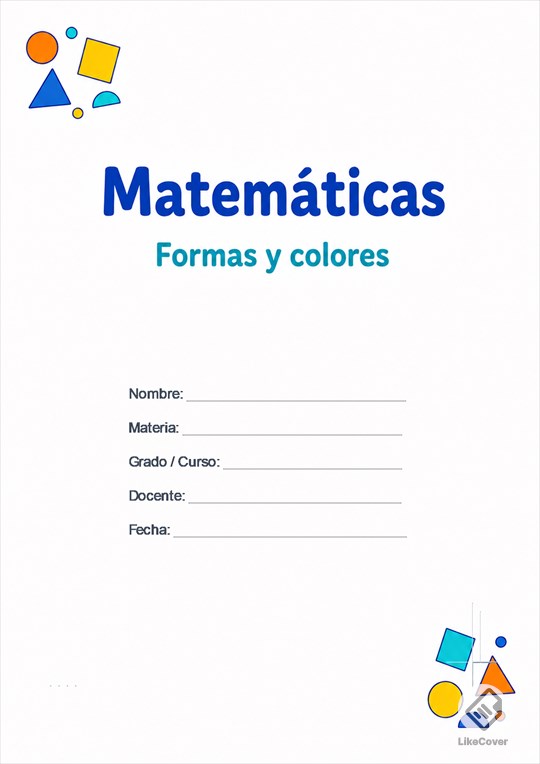 Portada Matemáticas fácil y bonita Figuras Felices