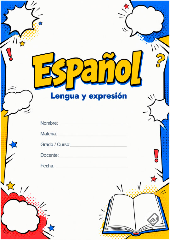 Portada de Español Creativa Cómic Verbal