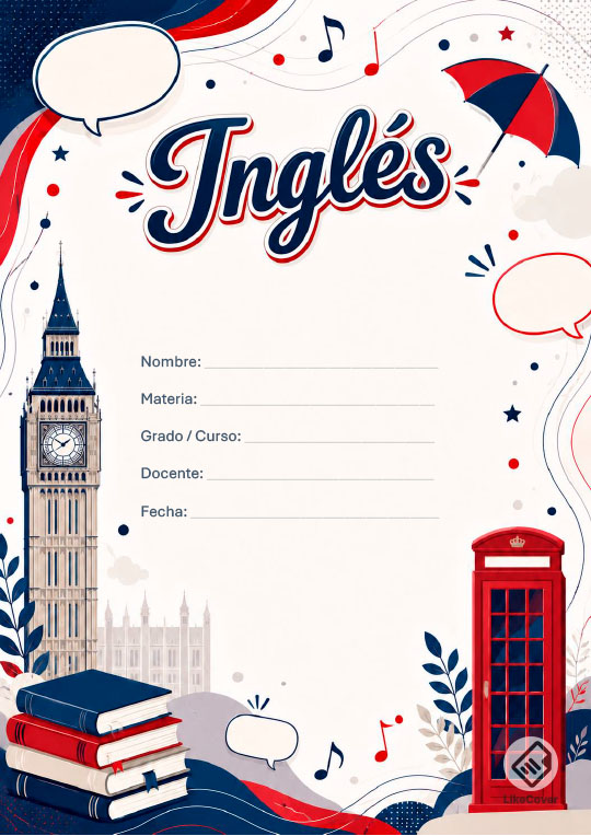Portada Inglés creativa London Beats