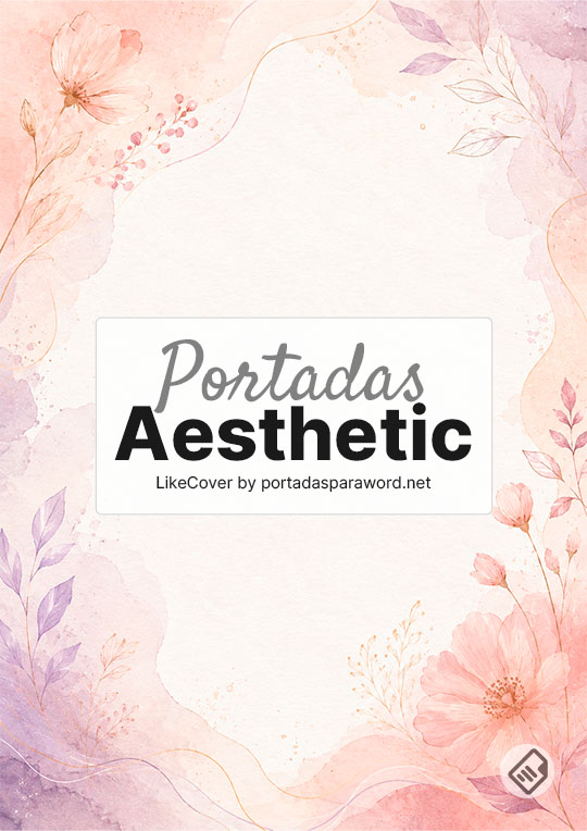 Portadas Aesthetic para Word y Google Docs