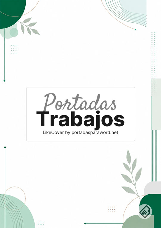 Portadas para trabajos para Word y Google Docs